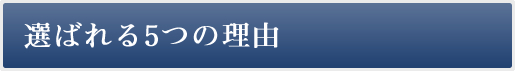 選ばれる5つの理由